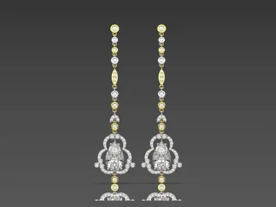 bride jewelry earring je0032 3D print model