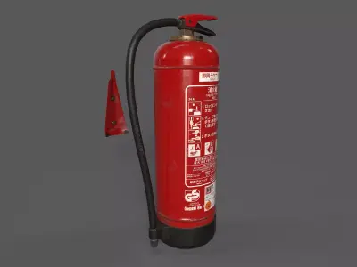 Fire Exctinguisher Low-poly 3D model