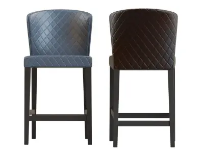 Crate and Barrel - Curran Quilted Counter Stool 3D model