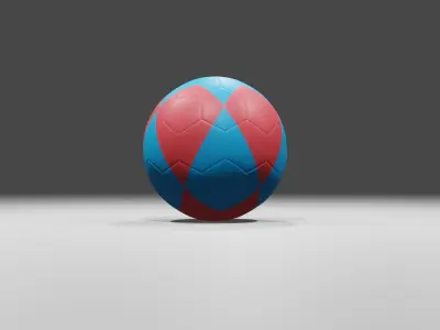 Football  Low-poly 3D model