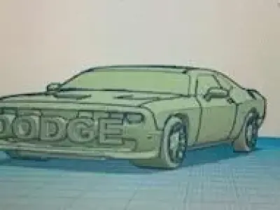 Dodge Challenger 3D print model