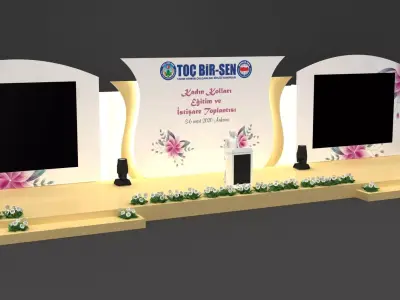 Woman Days Stage Decor 102 3D model