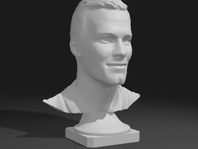 Tom Brady American Football Champion Portrait 3D print model