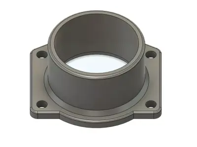 Audi A4 Quattro air filter adapter flange 76mm 3D model