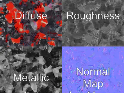 Lava Monster With Glowing Eyes 3D Model Low-poly 3D model