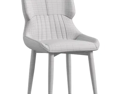 Modern Black Chair 3D model