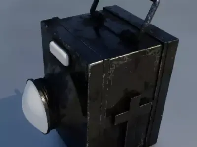 Uvlight 3D Model Low-poly 3D model