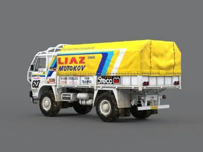 LIAZ 1985 Dakar version 3D model