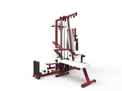 Gym equipment 3D model shop
