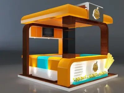 Booth Exhibition Stand a331a 3D model