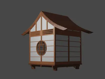 Japanese Building 3D model