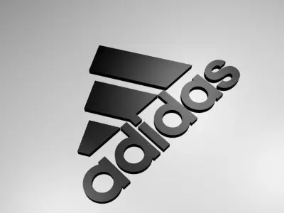 Adidas logo 3D print model