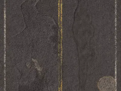 asphalt 18 png pbr seamless 3D model