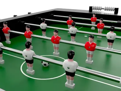Football Table Game 02 3D model
