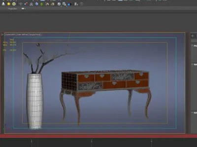 cabinet cabinet wardrobe sofa bed table bookshelve 3D model