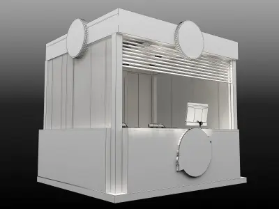 Booth Exhibition Stand a499a  3D model