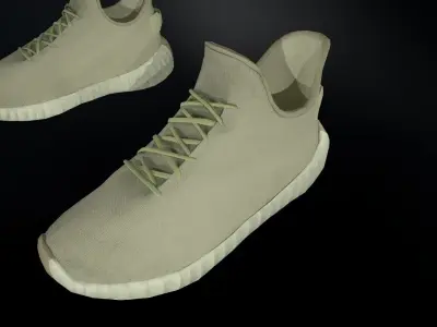 Adidas Yeezy Boost 350 V2 Butter Low-poly 3D model