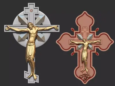 JESUS IN THE CROOS 3D print model