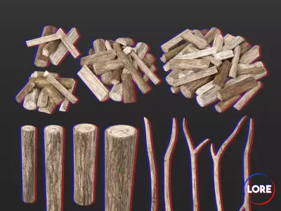 Medieval Collection Camp Fire Wood Set