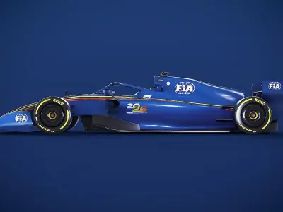 Formula 1 2026 - FIA-F1 Showcar Low-poly 3D model