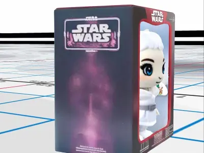 plushie Leia Organa 3D model