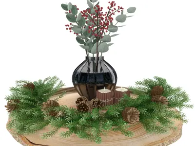 Christmas decor 001  3D model