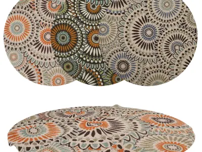 16 in 1 Rug Collection No 10 Low-poly 3D model