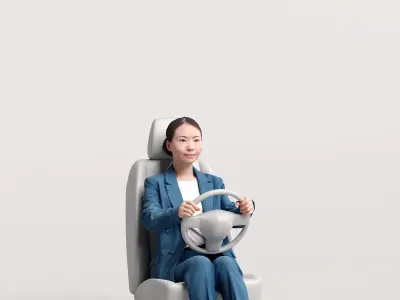 Humano Driving Woman 2011-5 3D model