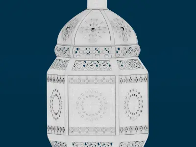 Moroccan Candle Lantern 3D model