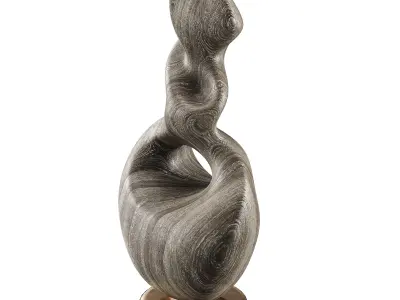 Abstract Sculpture Low-poly 3D model