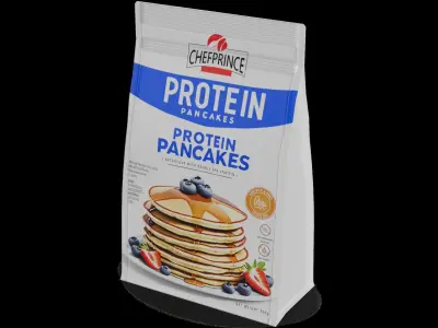 Food for sport Protein Pancake Mix Low-poly 3D model