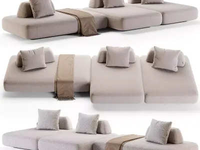 BOCA TOMMY Sofa Low-poly 3D model