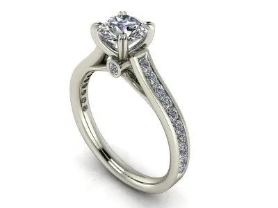 Women ring 3dm stl render detail 3D print model 13