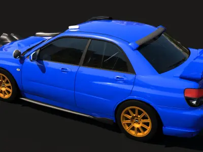 Subaru Impreza WRX STi Realistic 3D model