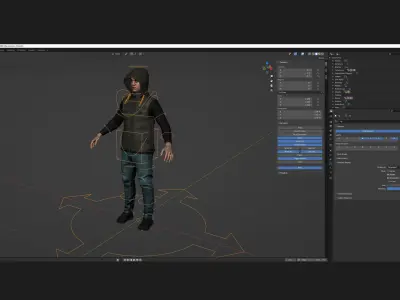 Mens and Womens Autumn Outfits  - Modular - Rigged 3D Model Collection