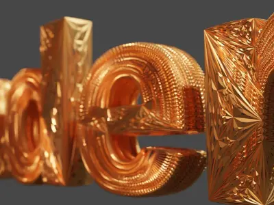 Editable Text Animation Free 3D model