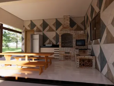 The farmhouse 3D model