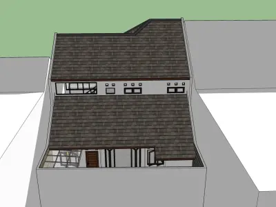 minimalist house 3D model