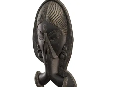 Indian Prayer Pose Welcome Wall Hanging - Cultural 3D Art Model 3D model