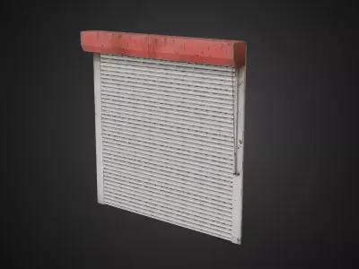 Game Ready Animated Roller Door - 3D Model - MDD - UE Compatible Low-poly 3D model