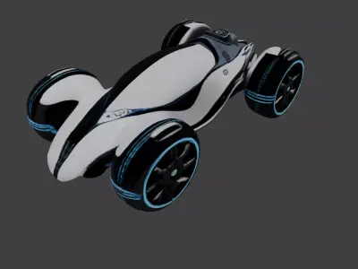 Futuristic Concept Car Model   3D model