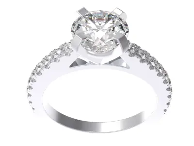 Engagement Ring  STL File Format ready For 3D Printing - CC65 3D print model