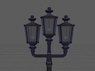 Light Pole Free low-poly 3D model