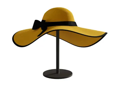 Woman hat 3 3D model