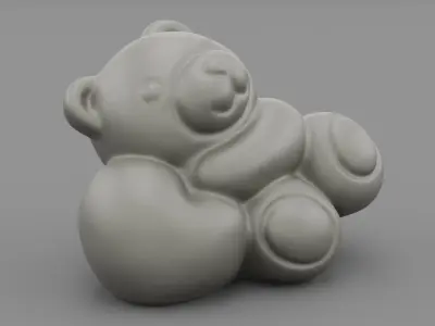 Ceramic Teddy bear 3D print model