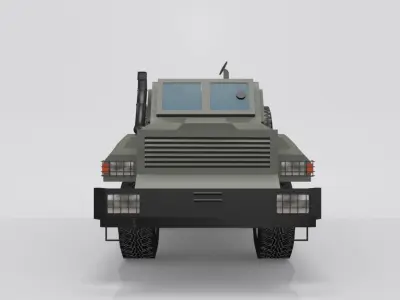 REVA 4X4 MKII Low-poly 3D model