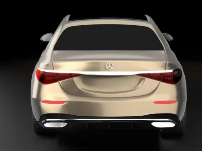 Mercedes-Benz S-Class 2021 3D model exterior 3D model