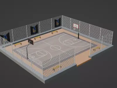 Basketball Stadium - Golden State Warriors Low-poly 3D model