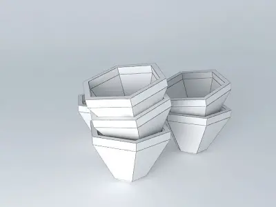 bowls set of four Free 3D model