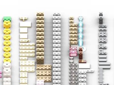 TwindBricks3D - 40677 Prisoner of Azkaban Figures 3D print model